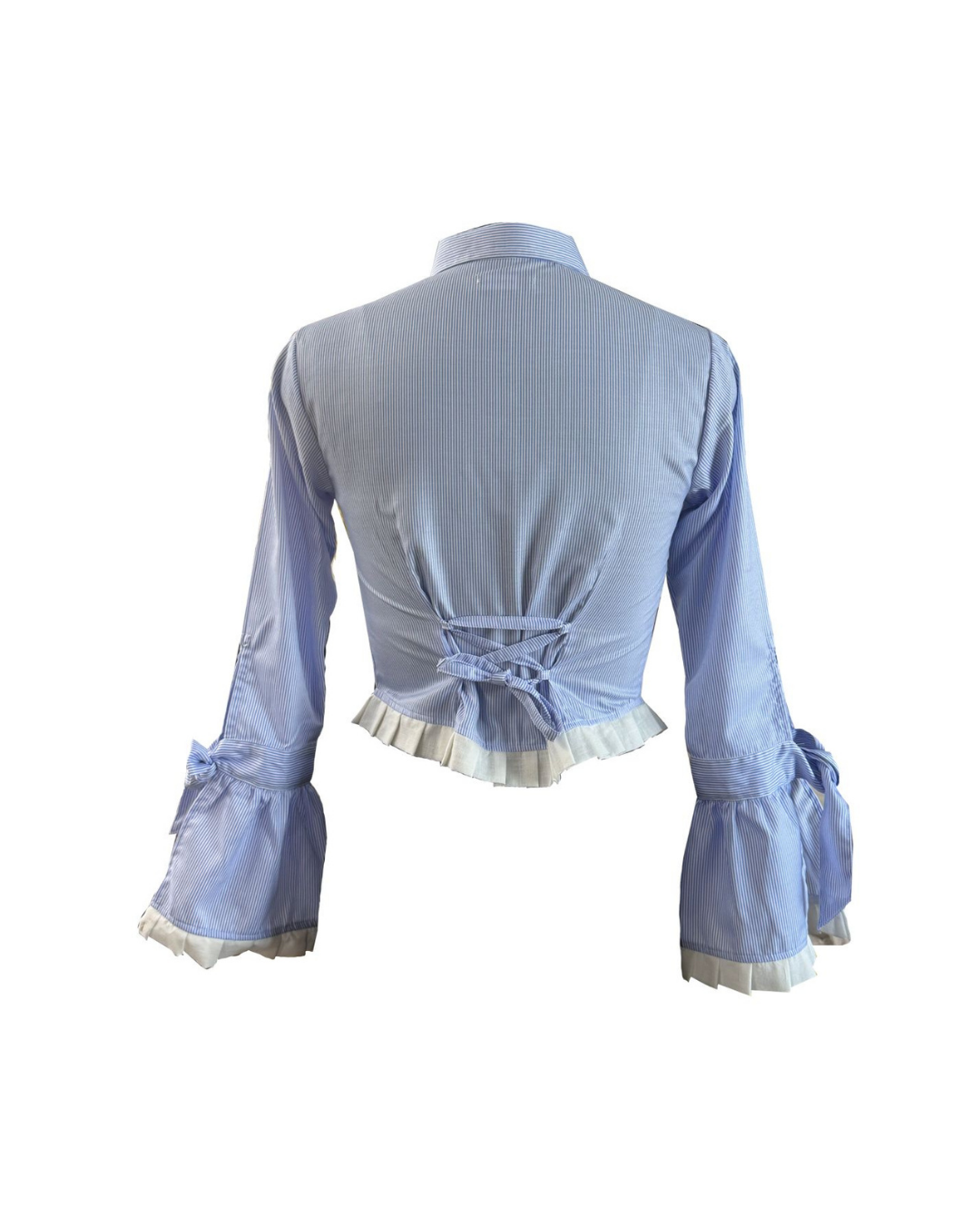 Hailey Top in Blue Stripes