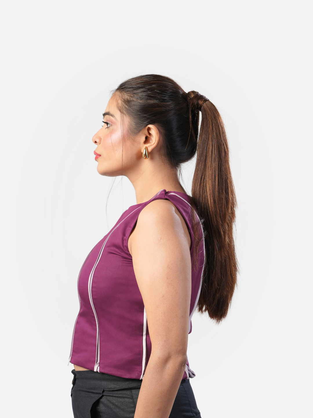 Laura Top in Plum