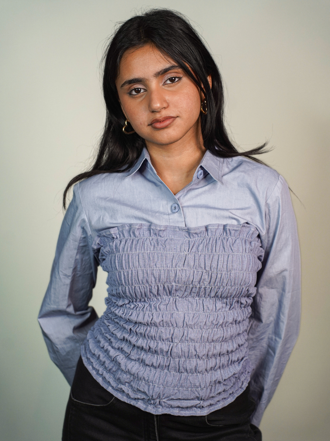 Sara Top in Powder Blue