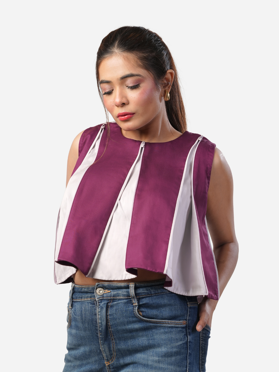 Laura Top in Plum