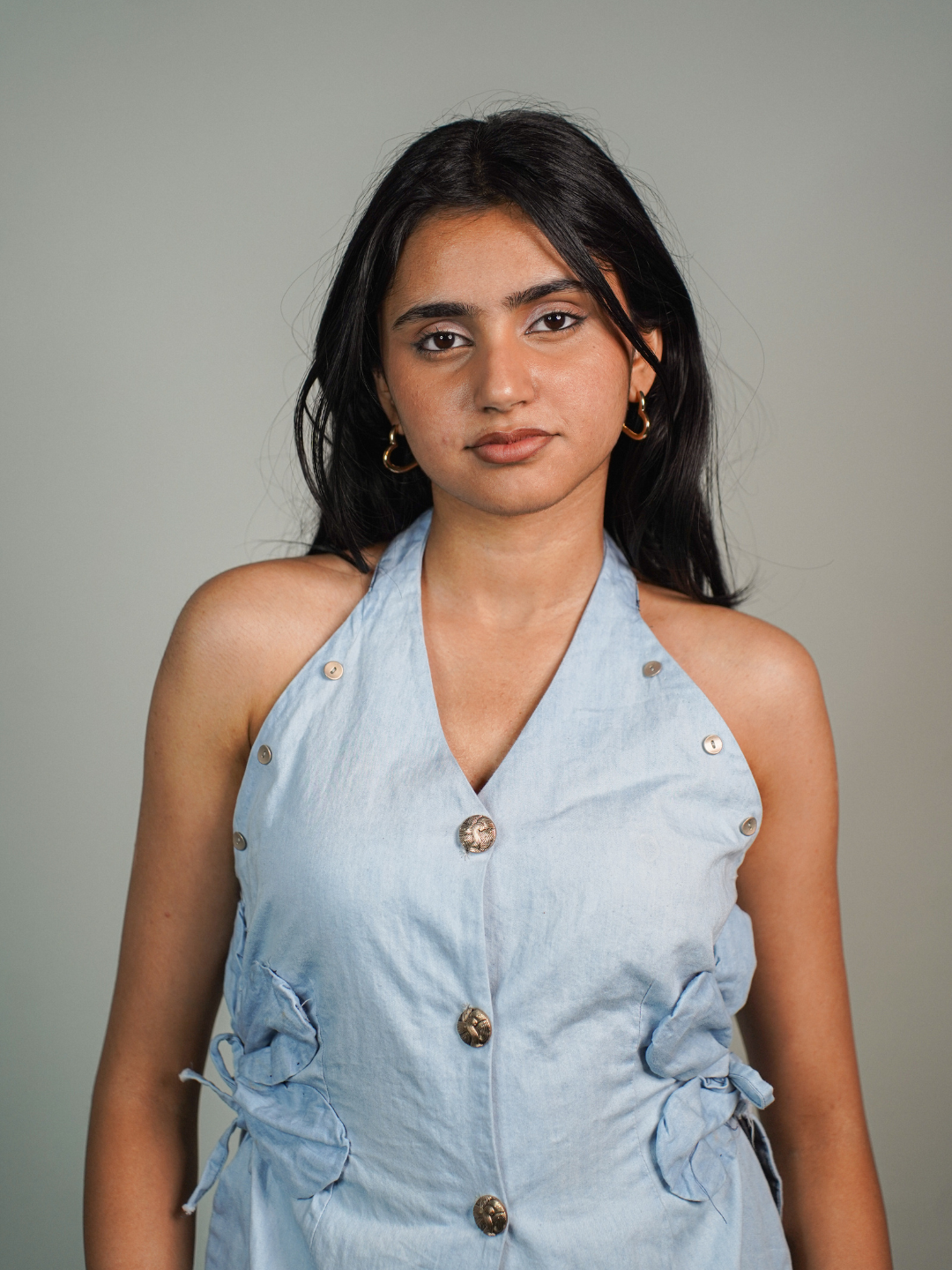 Julia Top in Blue Denim