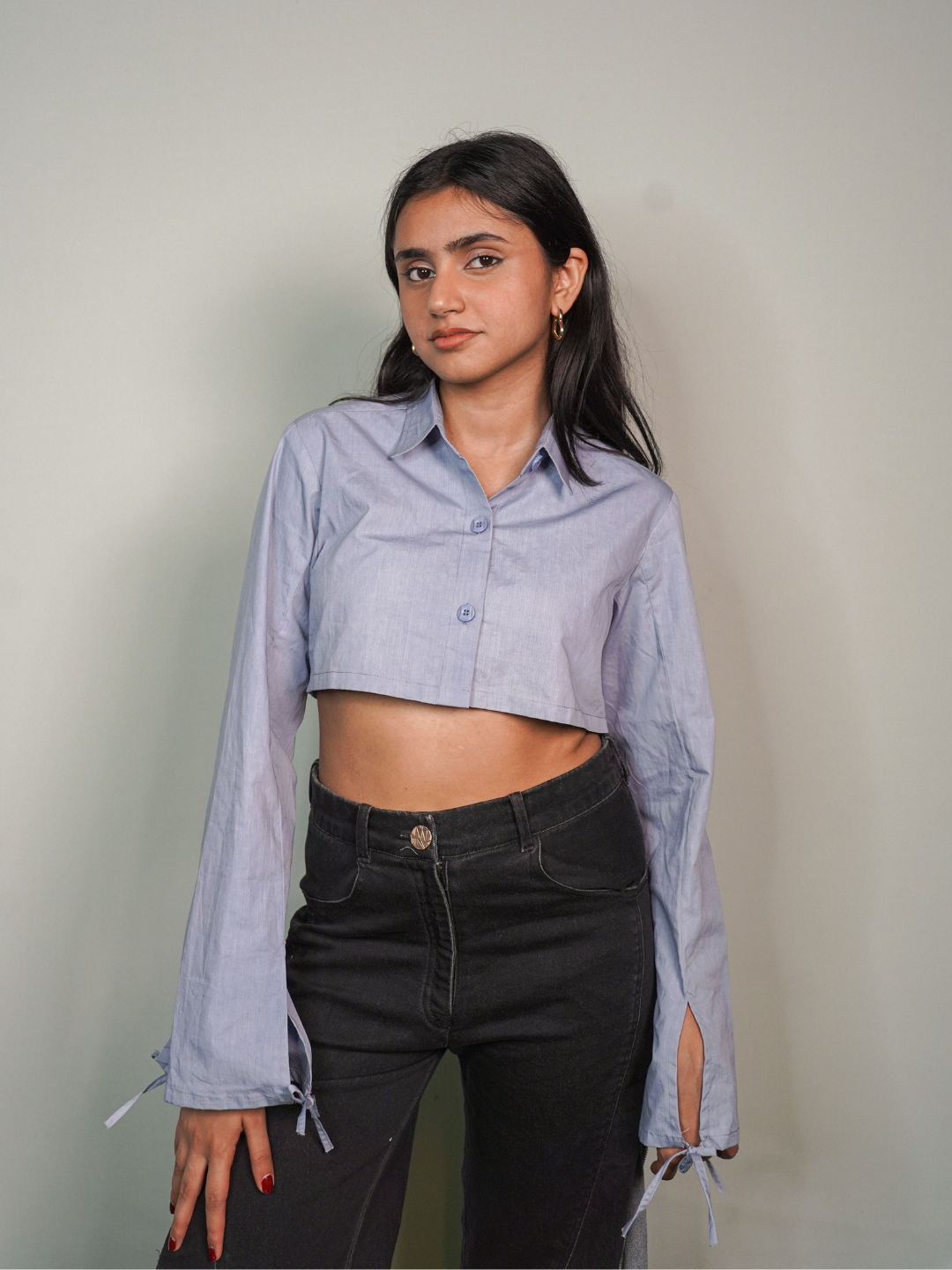 Sara Top in Powder Blue