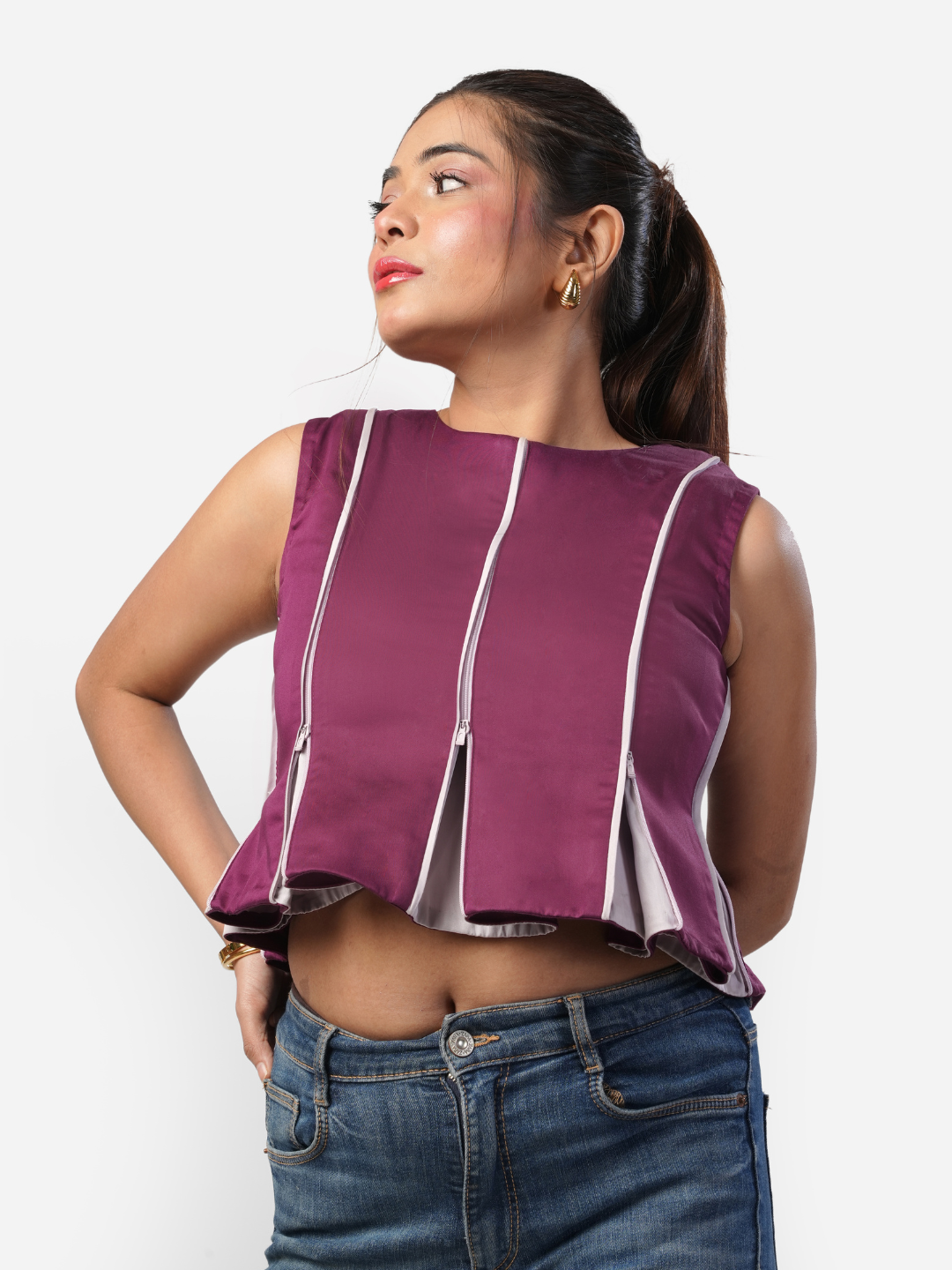 Laura Top in Plum