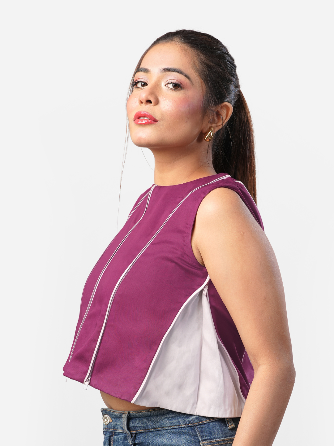 Laura Top in Plum