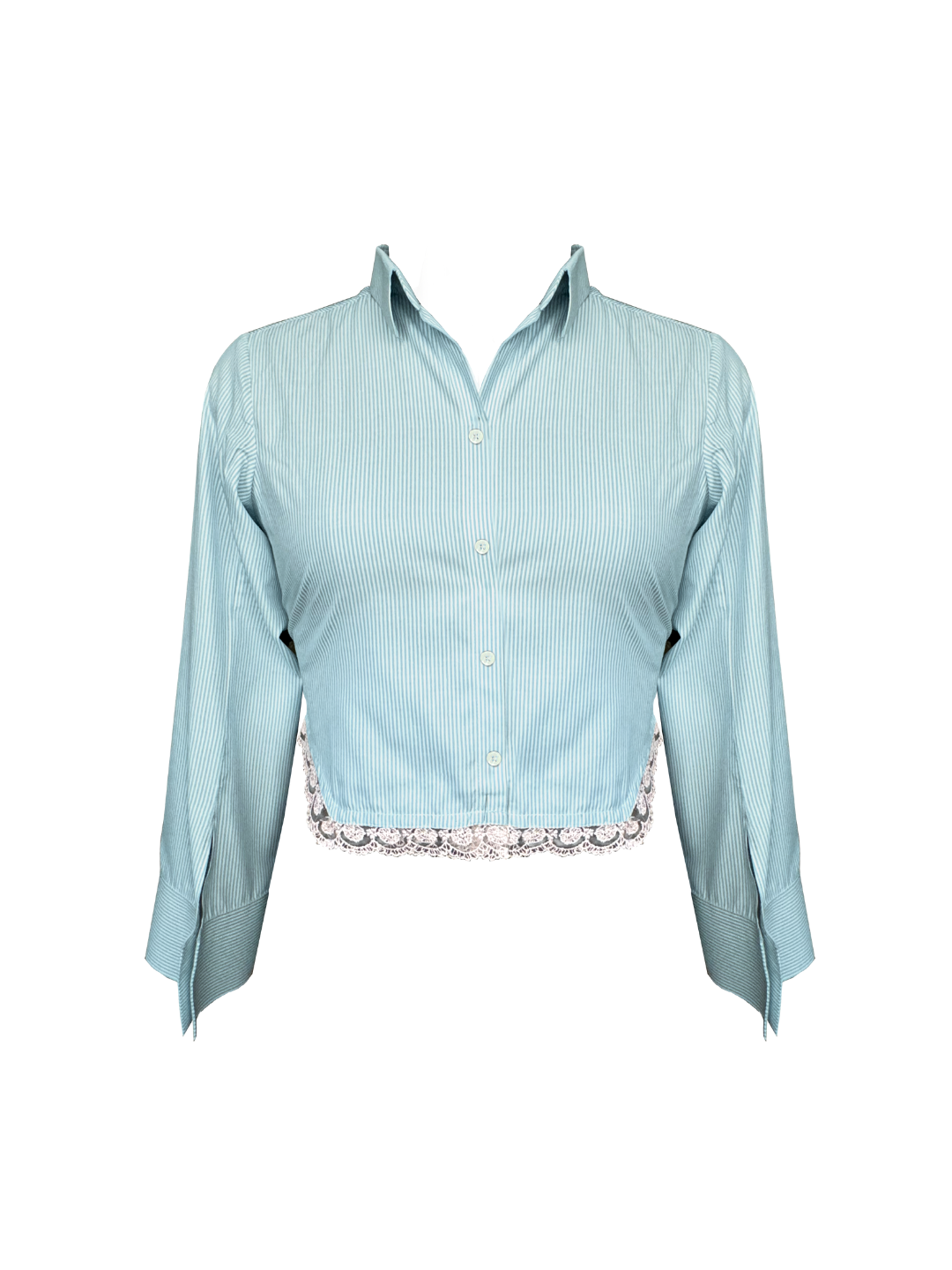 Hailey Top in Blue Stripes