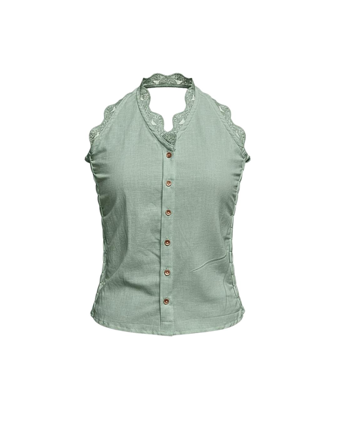 Sylvie Top in Sage Linen