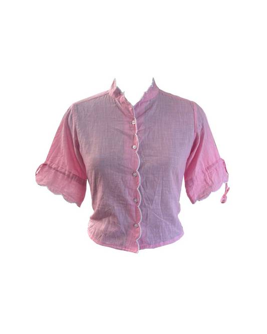 Liz Shirt in Pink Cotton