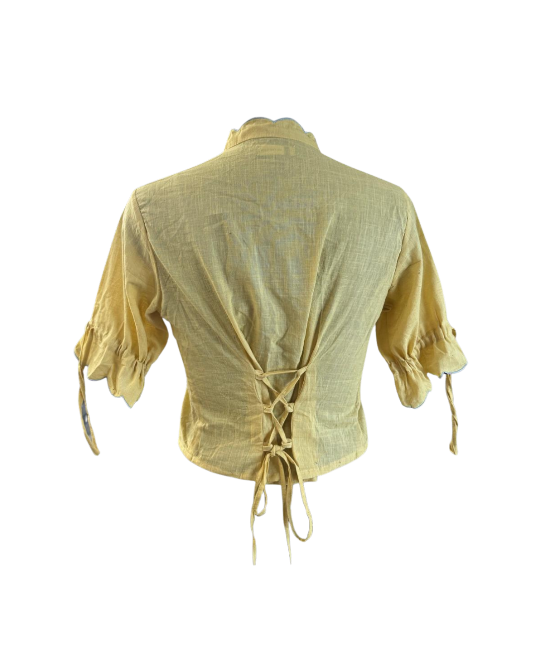 Liz Shirt in Yellow Cotton