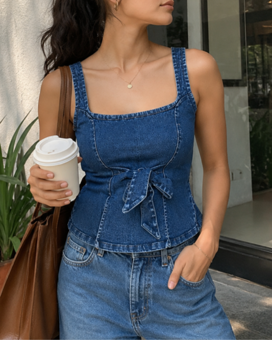Emily Top In Denim