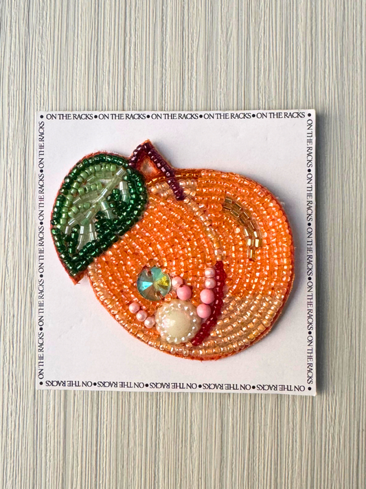 Peach Brooch