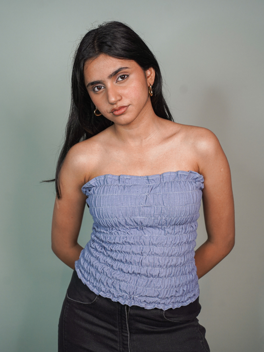 Sara Top in Powder Blue